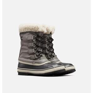 NEW Sorel Winter Carnival Boots Women's 5 Quarry Gray Black Insulated WP